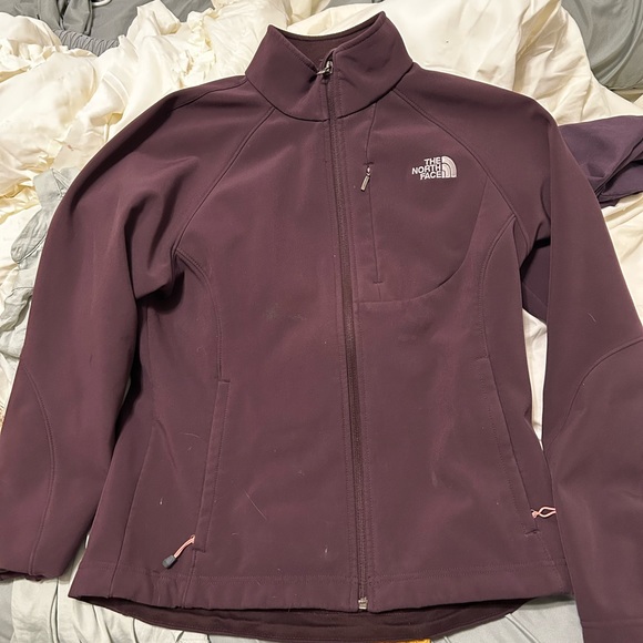 OFFERS OPEN THE NORTH FACE WINDWALL Purple FULL ZIP JACKET WOMENS SZ Medium NWOT - Picture 2 of 12